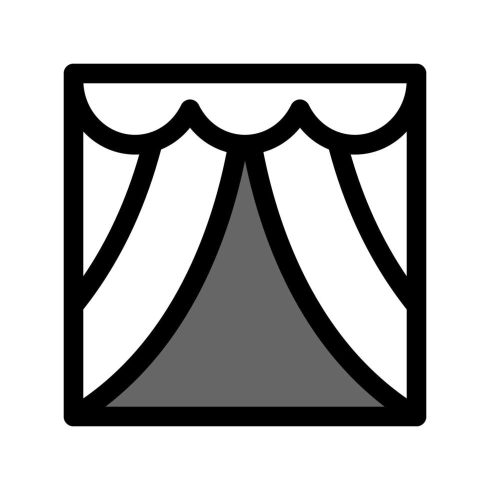 illustrazione grafica vettoriale dell'icona della tenda