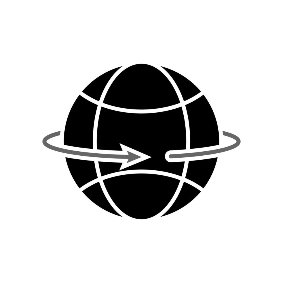 illustrazione grafica vettoriale dell'icona del globo