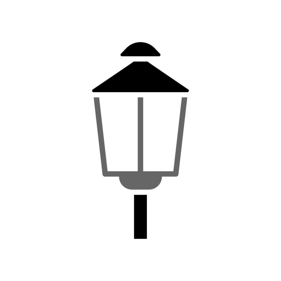 illustrazione grafica vettoriale dell'icona della lampada da giardino