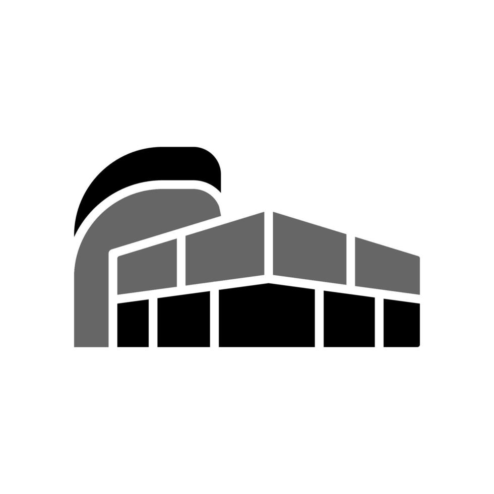 illustrazione grafica vettoriale del design dell'icona dell'edificio del centro commerciale