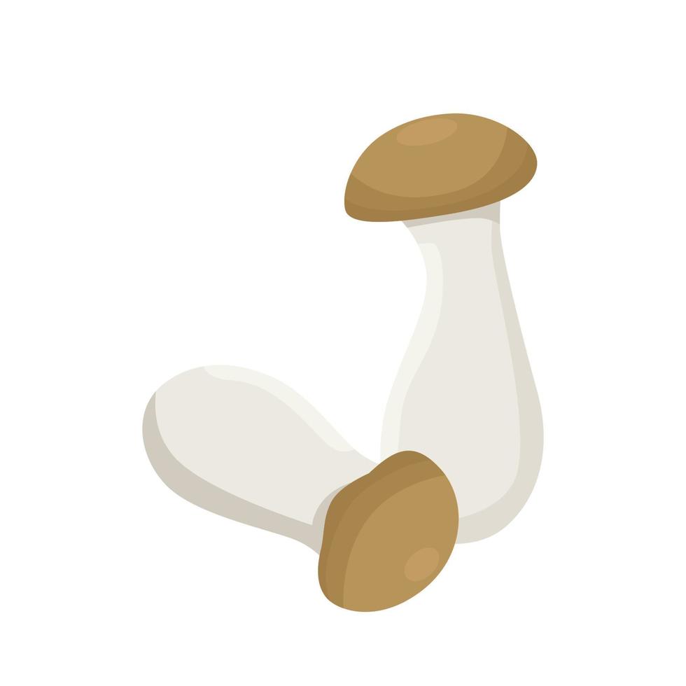vettore piatto di fungo di ostrica reale isolato su sfondo bianco. icona grafica illustrazione piatta