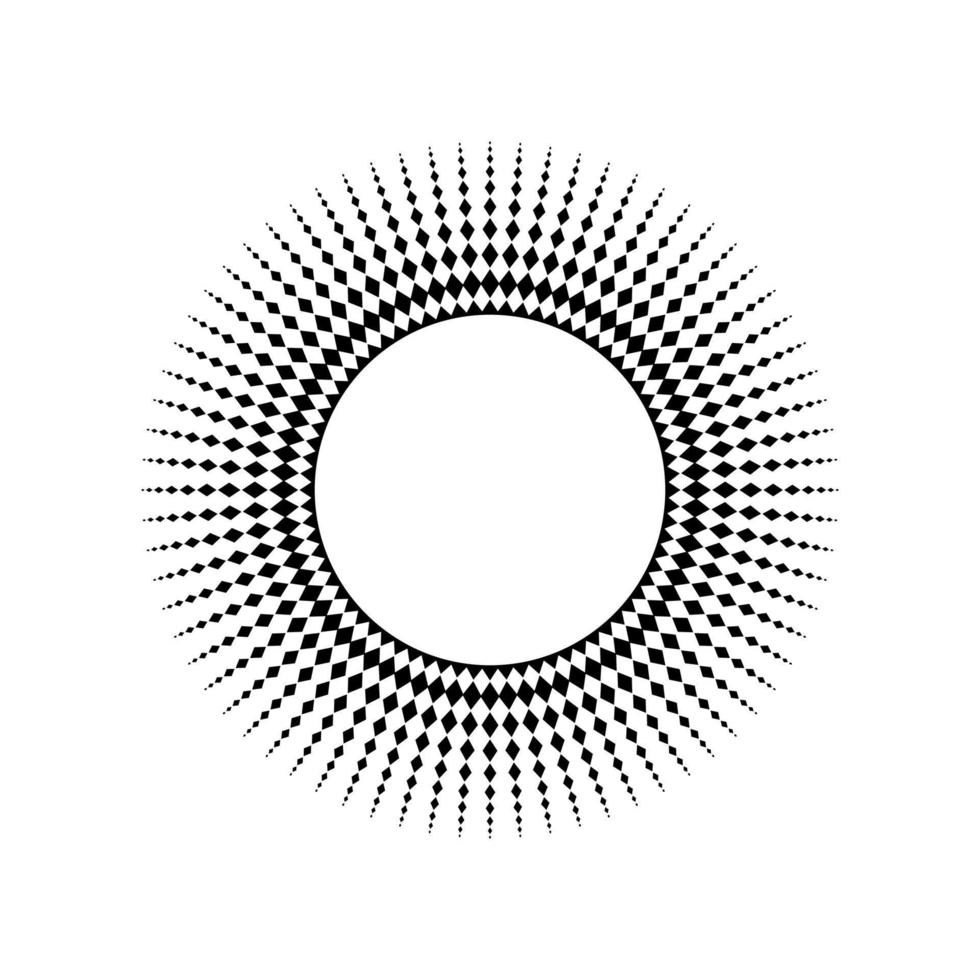mandala realizzato con composizione di rettangoli. mandala moderno e contemporaneo per logo, decorazione o design grafico. illustrazione vettoriale
