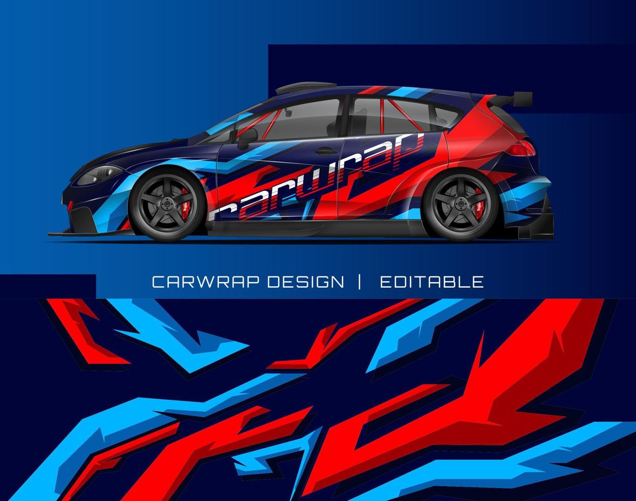 design avvolgente per auto design moderno di sfondo da corsa per avvolgere veicoli, auto da corsa, rally, ecc vettore