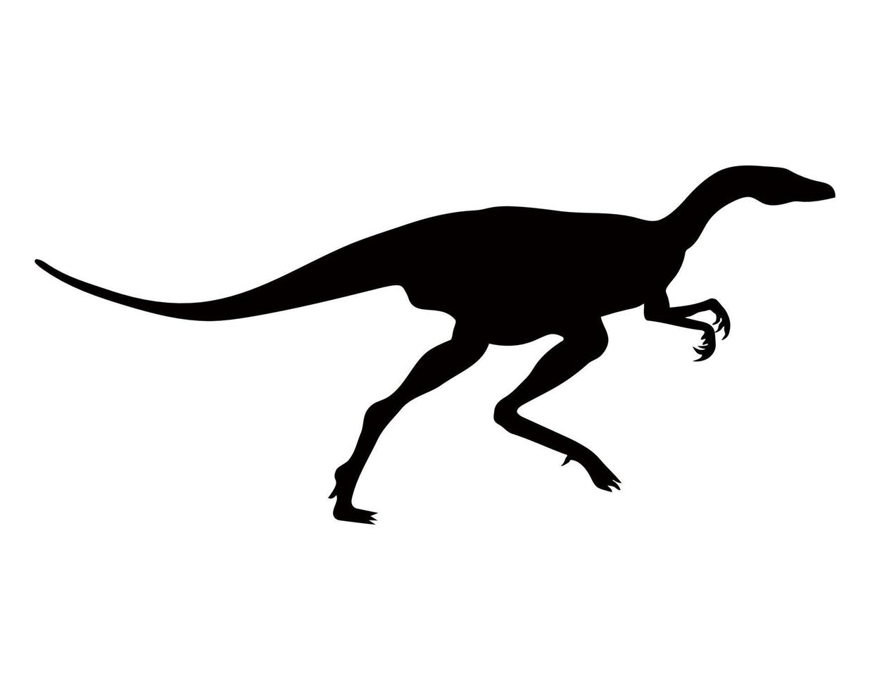 la sagoma di un dinosauro vettore