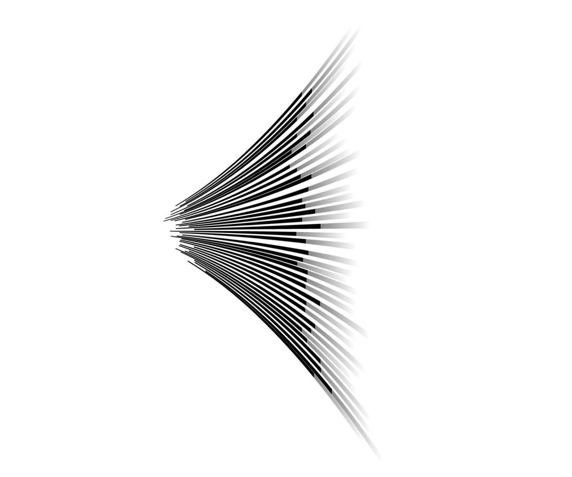 linee di velocità modello di particelle volanti, trama grafica manga francobollo di lotta, linee orizzontali di velocità di fumetti su sfondo bianco vettore