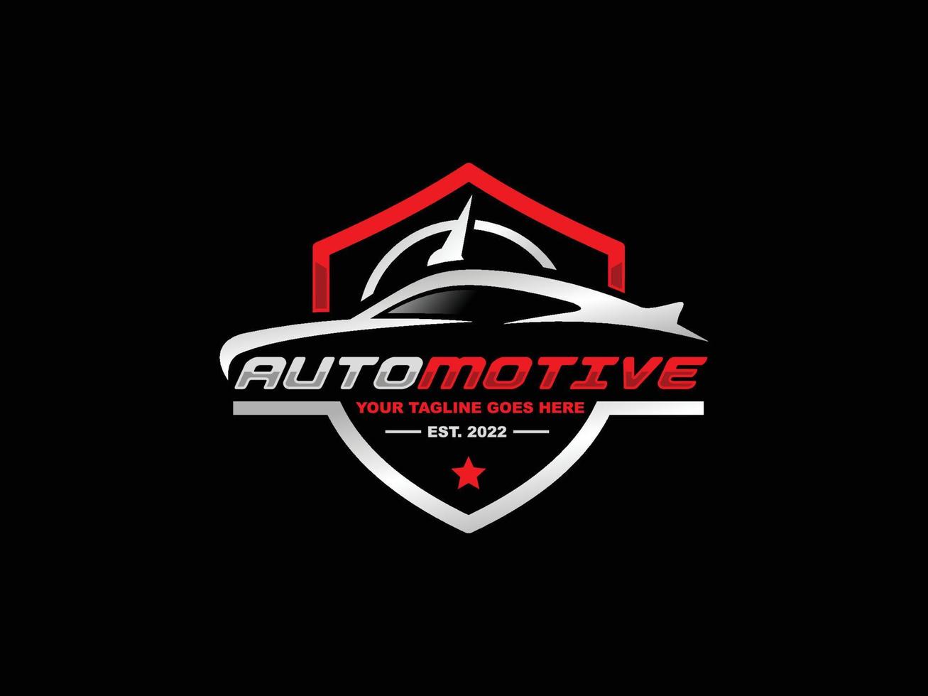 illustrazione vettoriale del design del logo automobilistico. vettore logo auto