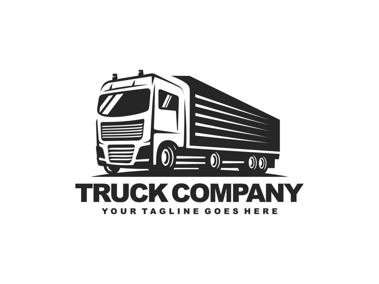 vettore di progettazione del logo del camion. logo di consegna del camion