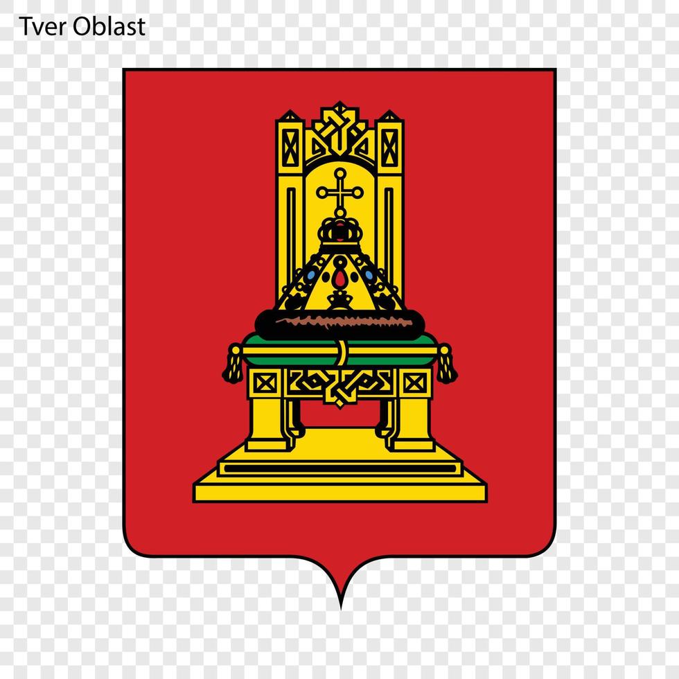 emblema della provincia della russia vettore