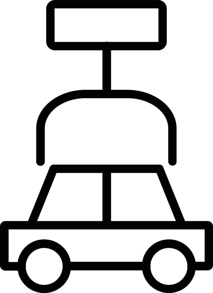 icona della linea vettoriale del braccio del robot
