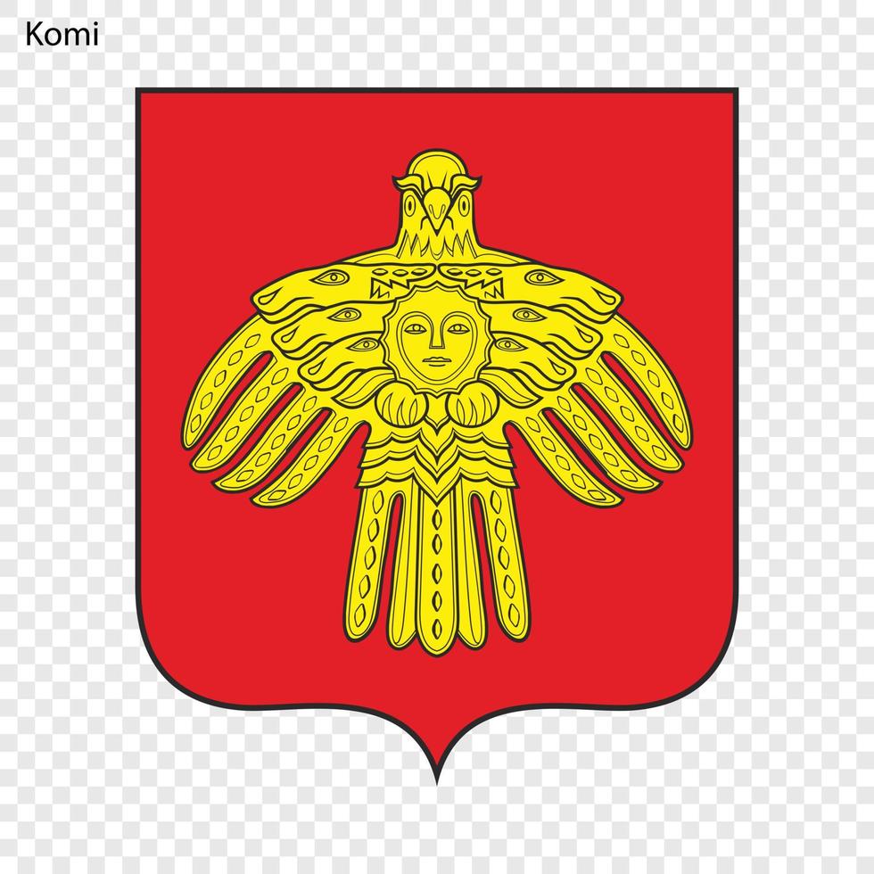 emblema della provincia della russia vettore