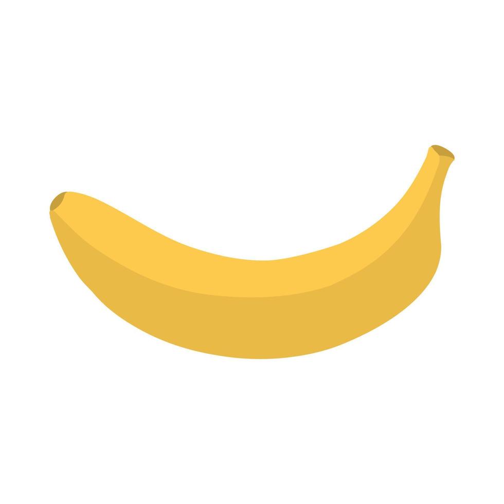 icona di banana gialla vettore