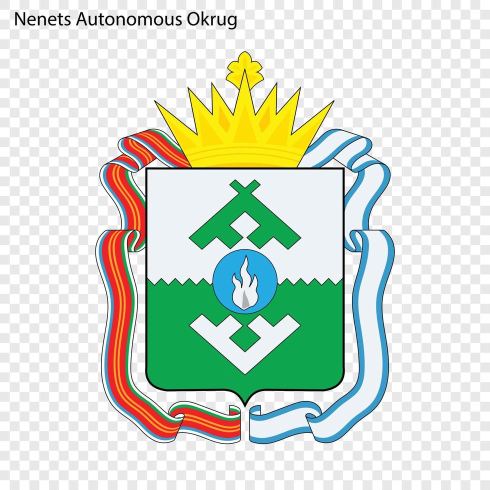 emblema della provincia della russia vettore