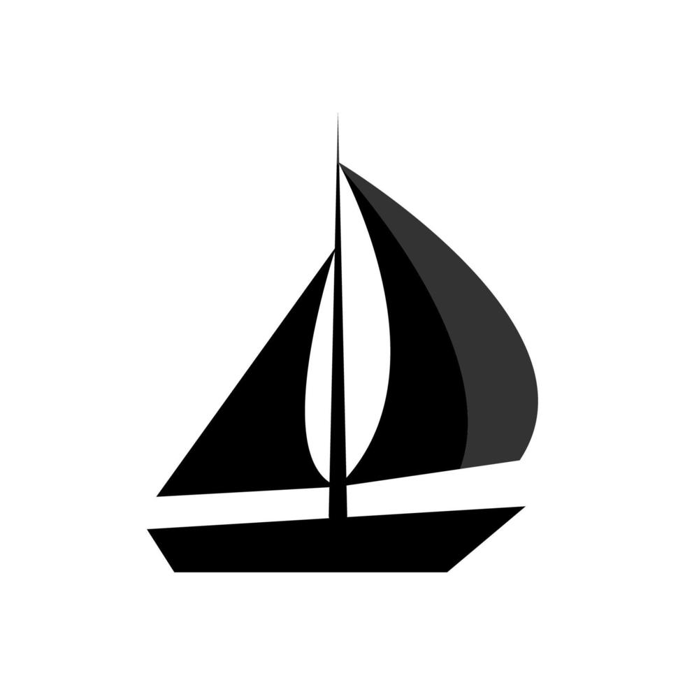 illustrazione grafica vettoriale dell'icona dello yacht