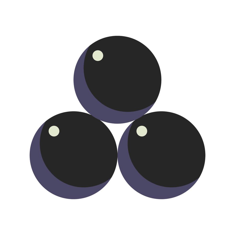 palle di cannone piatte. illustrazione in stile cartone animato vettore