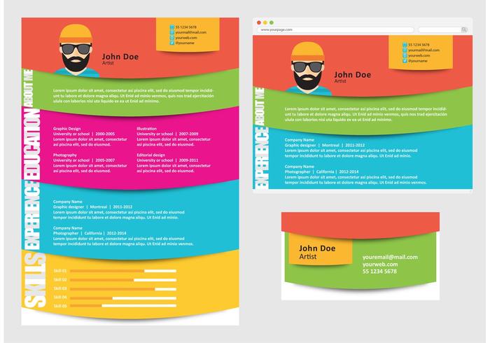 Vector Curriculum Vitae Artista