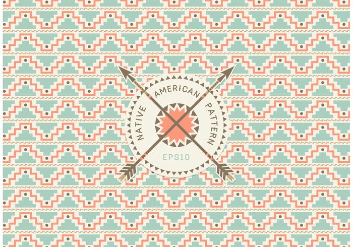 Native American Seamless Pattern Vector gratuito