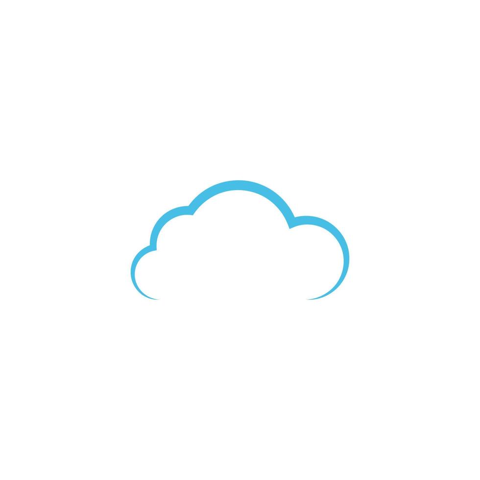 modello di progettazione dell'illustrazione del logo dell'icona della nuvola vettore
