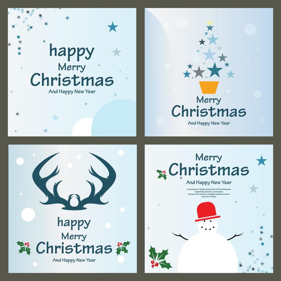 modello di banner di buon natale vettore