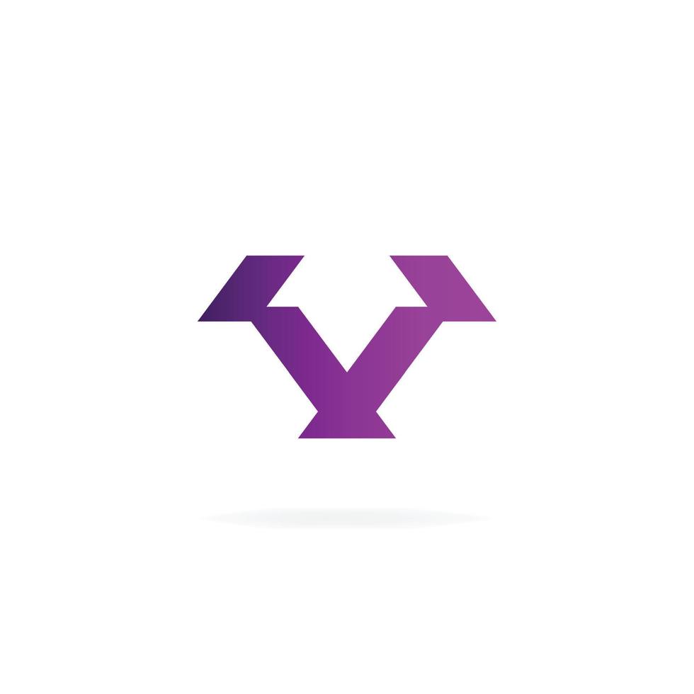 modello di progettazione vettoriale del logo della società moderna lettera v