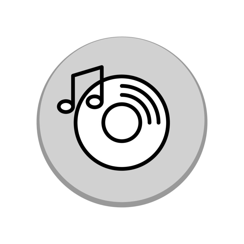 illustrazione grafica vettoriale dell'icona del disco