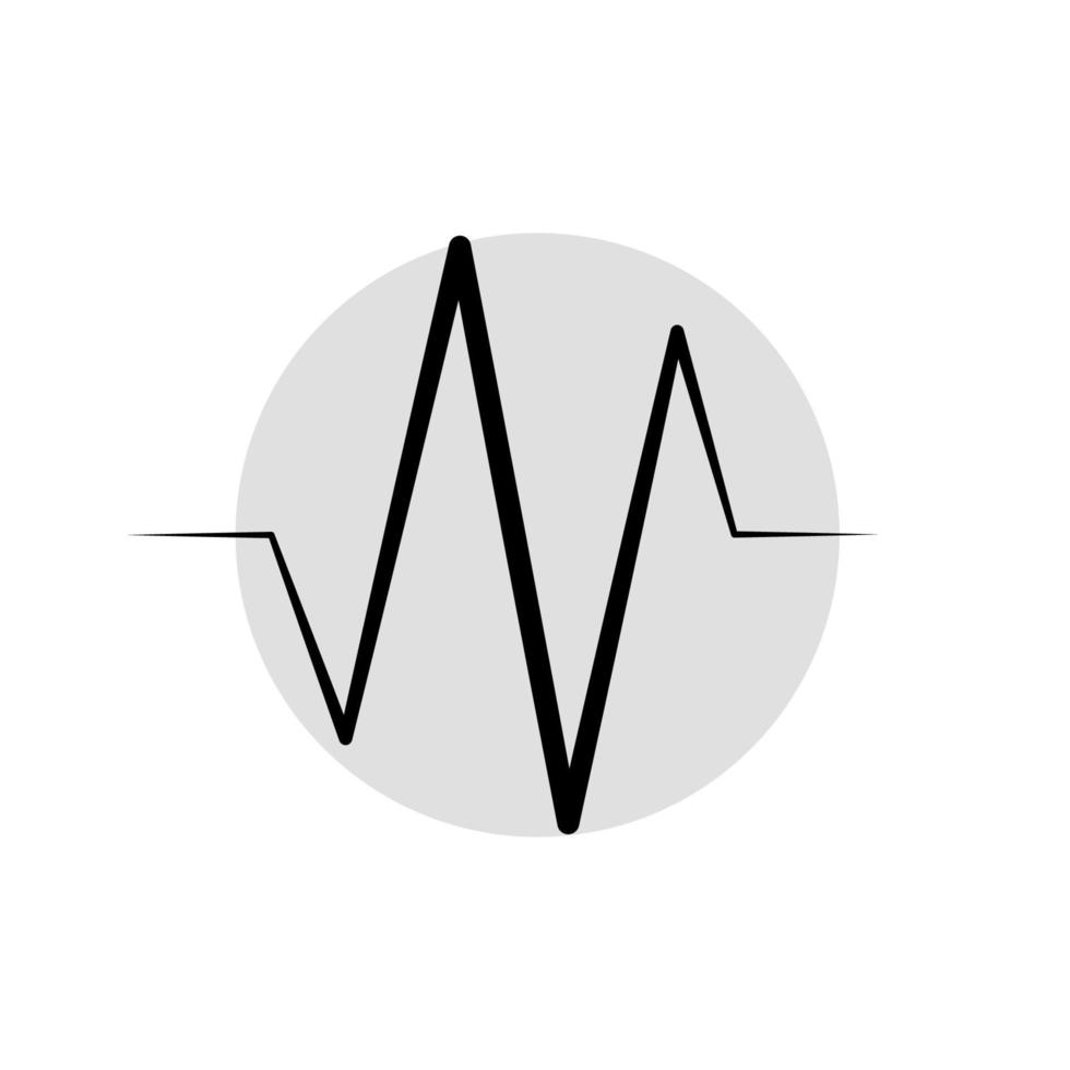 illustrazione grafica vettoriale dell'icona del battito cardiaco