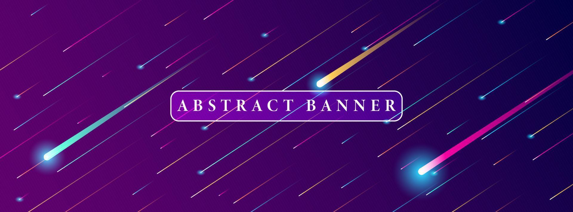 banner astratto ampio creativo creato con forme geometriche semplici vettore