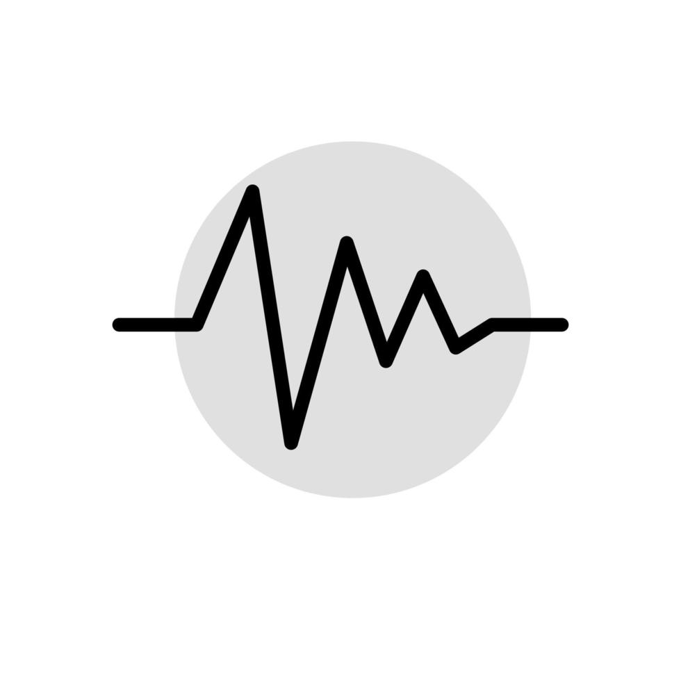 illustrazione grafica vettoriale dell'icona del battito cardiaco