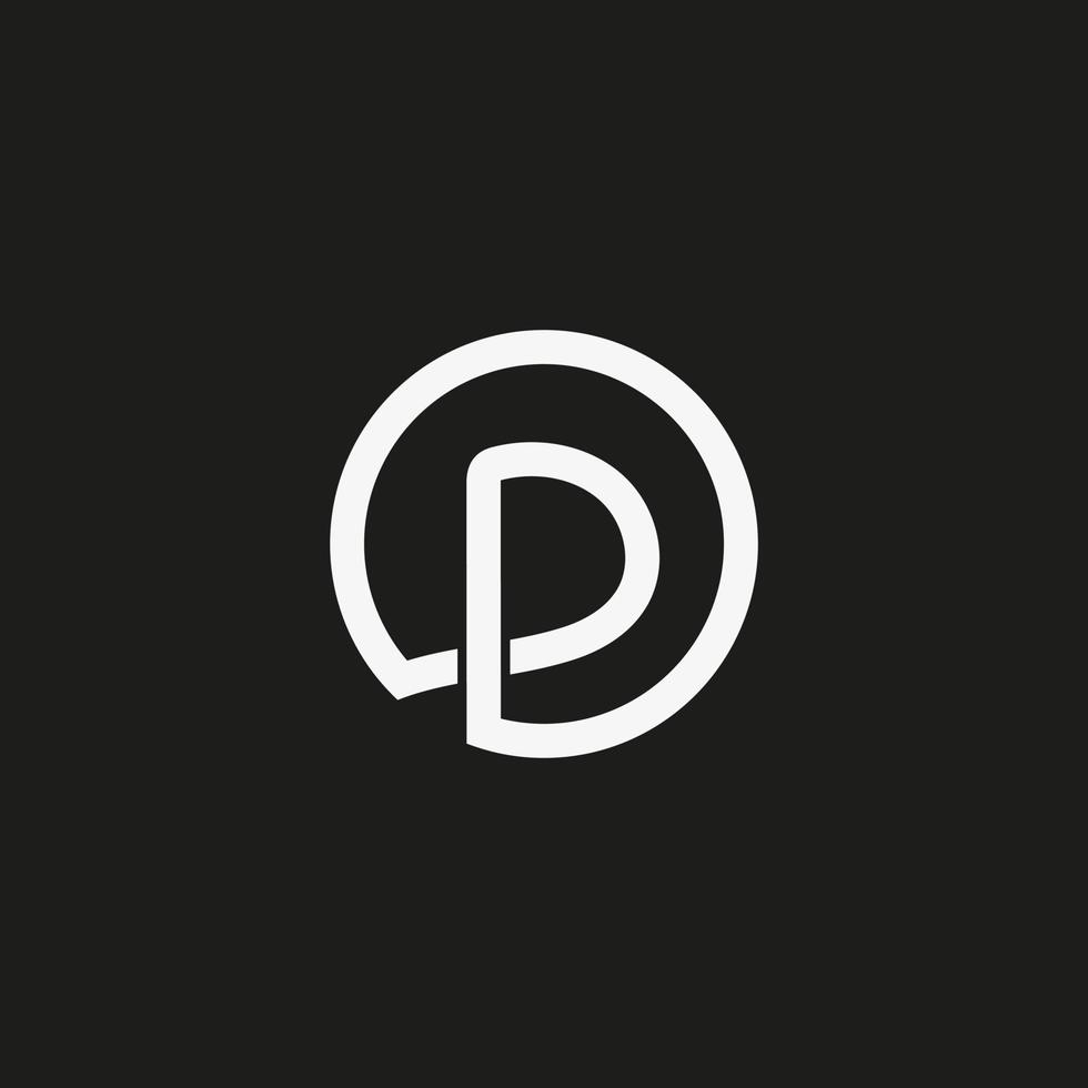 p logo design file vettoriale gratuito