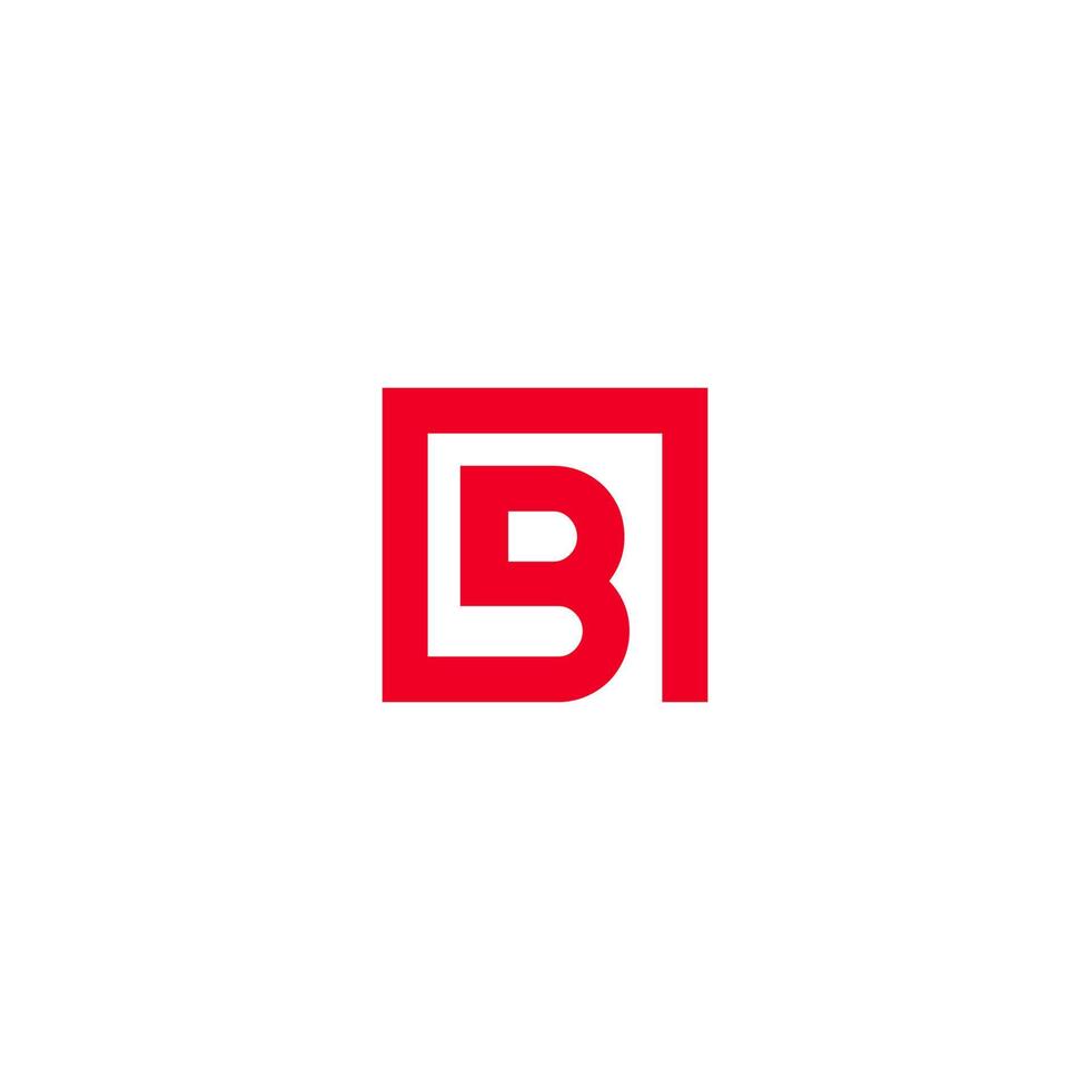lettera b logo design file vettoriale gratuito.