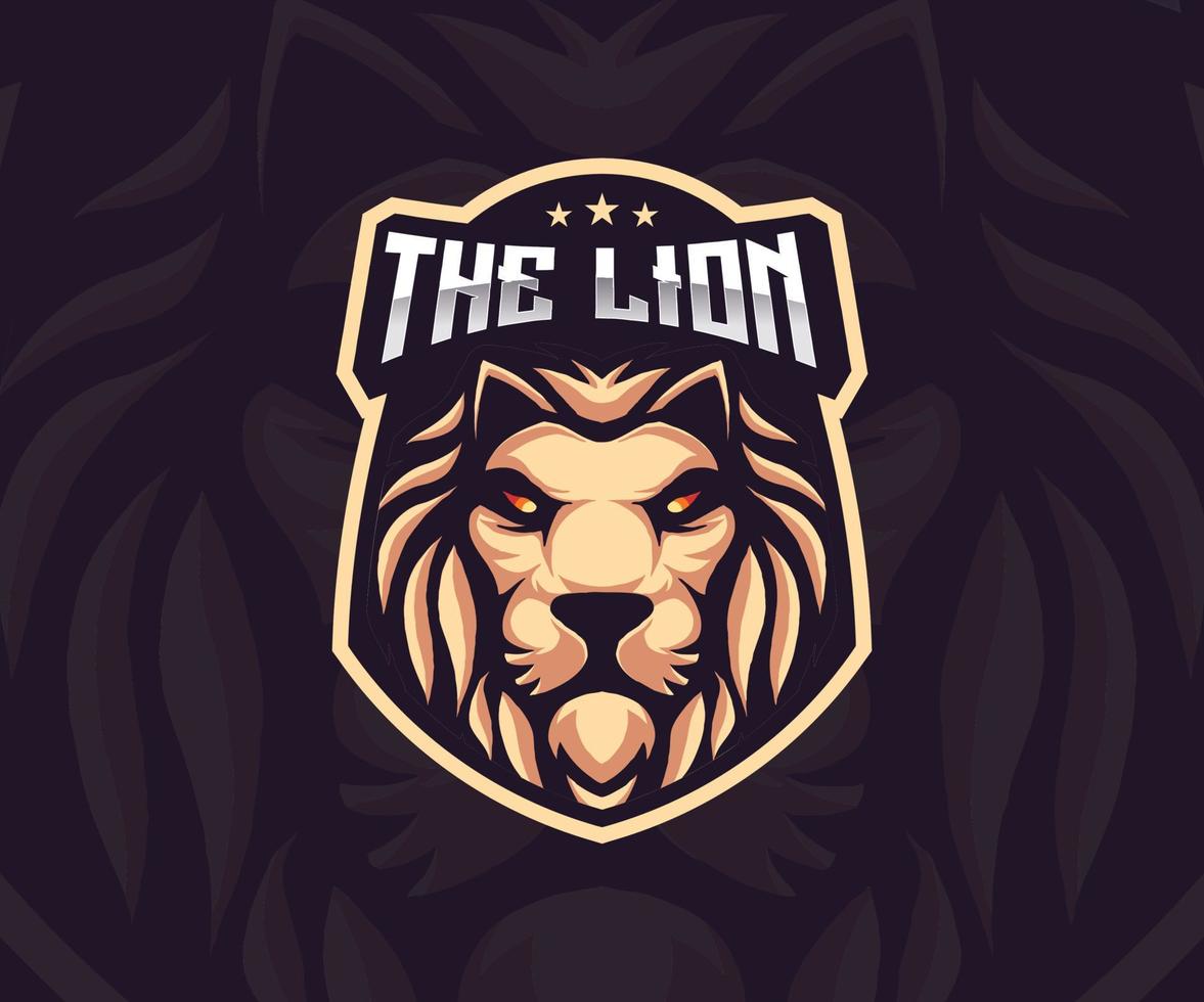 illustrazione vettoriale logo leone, emblema design
