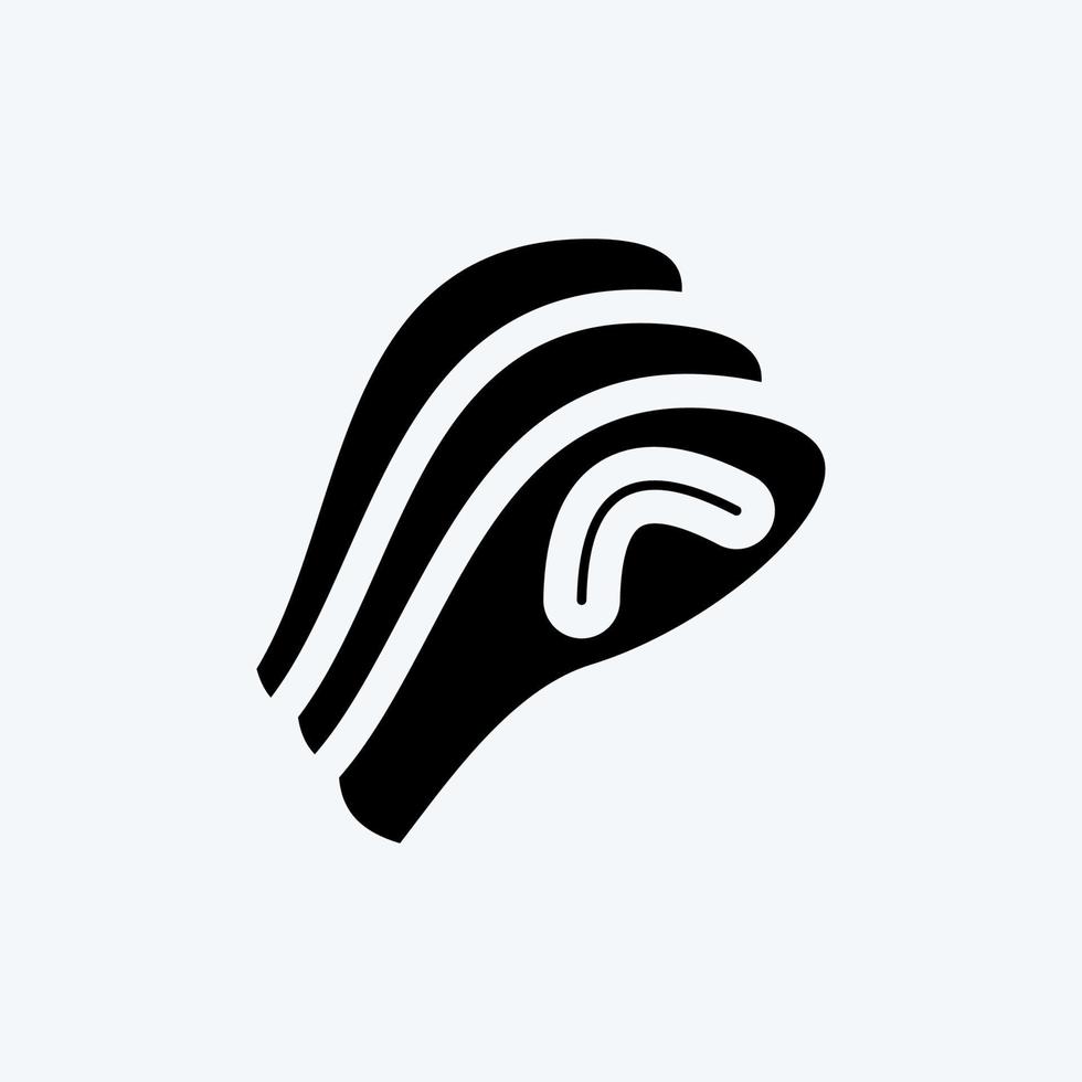 sashimi icona. adatto per il simbolo giapponese. stile glifo. design semplice modificabile. vettore del modello di progettazione. semplice illustrazione