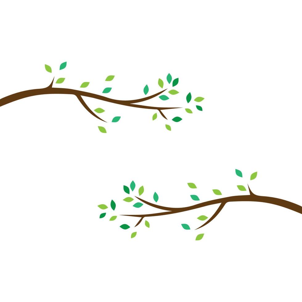 ramo di vettore, illustrazione disegnata a mano del modello di progettazione del ramo di albero vettore