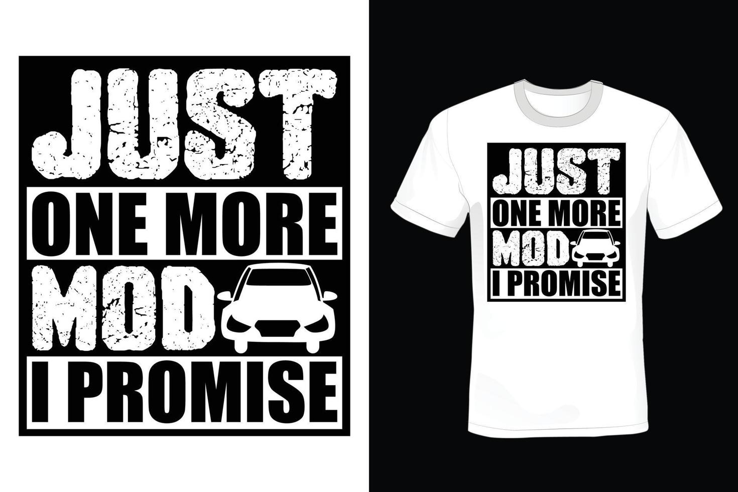 design t-shirt per auto, vintage, tipografia vettore