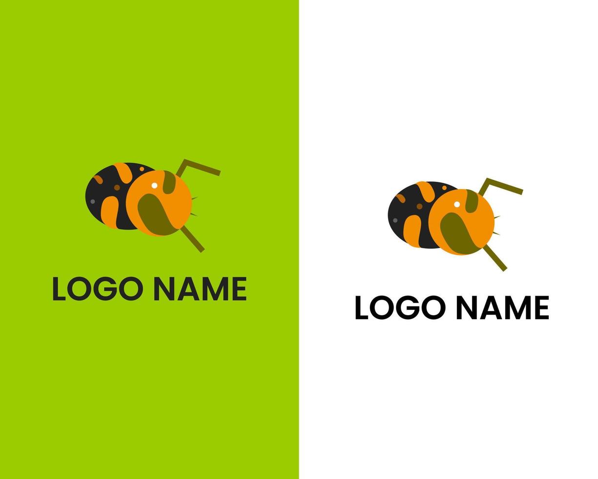 modello di progettazione logo creativo ape vettore