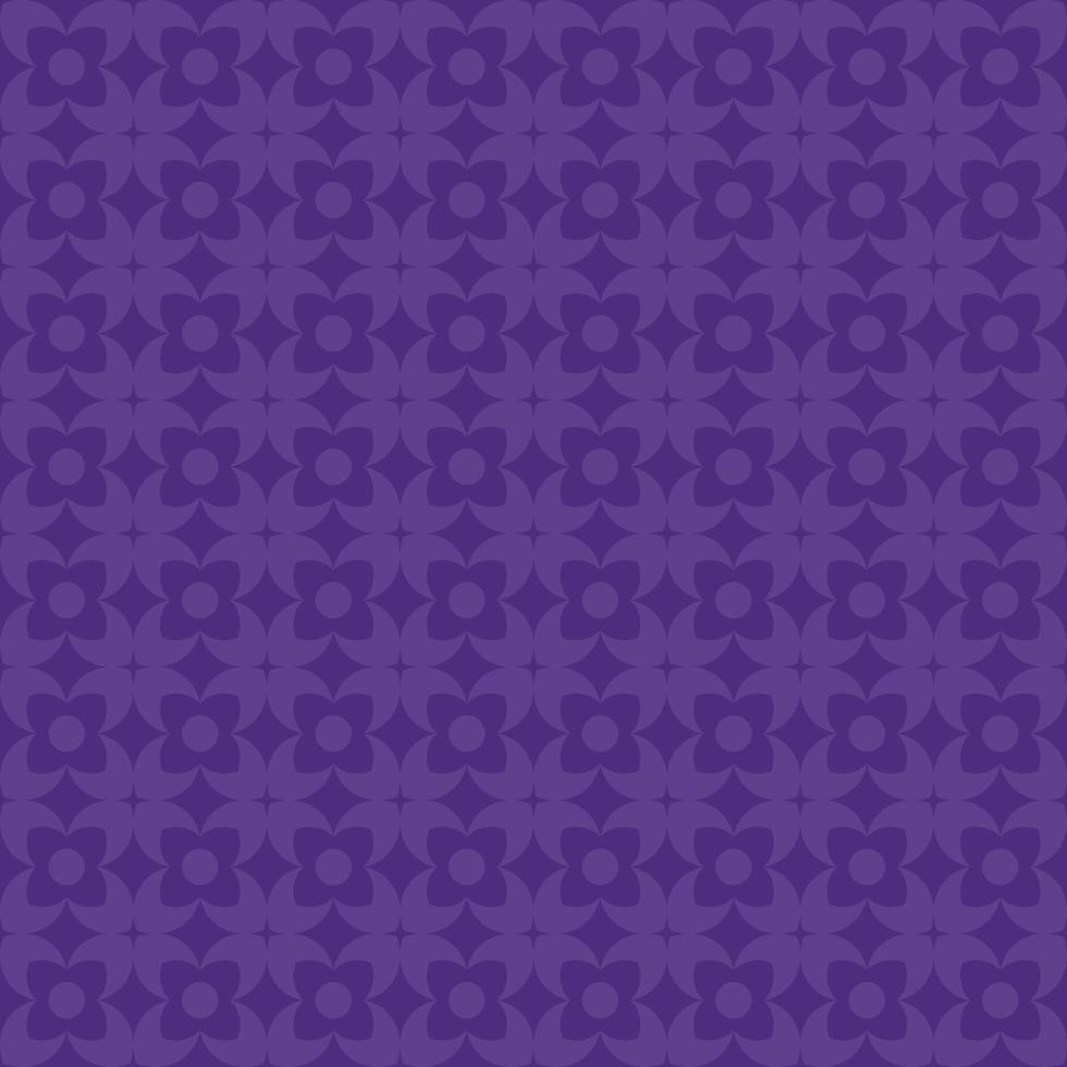 fiore viola elemento forma geomatric motivo senza cuciture sfondo, grafica carta da parati decorazione elemento in tessuto stile moderno. vettore
