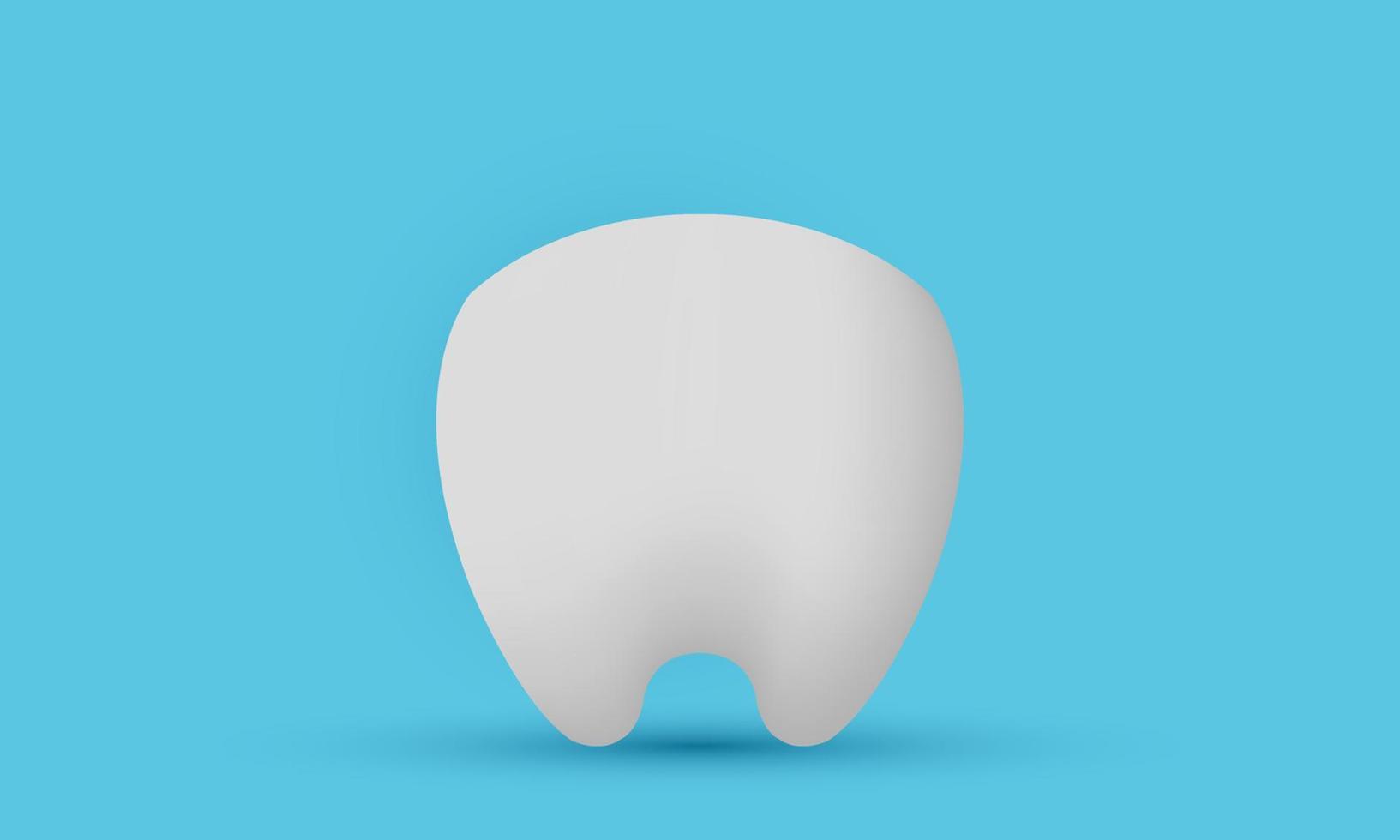 icona di design del concetto dentale carino 3d unico isolato su vettore