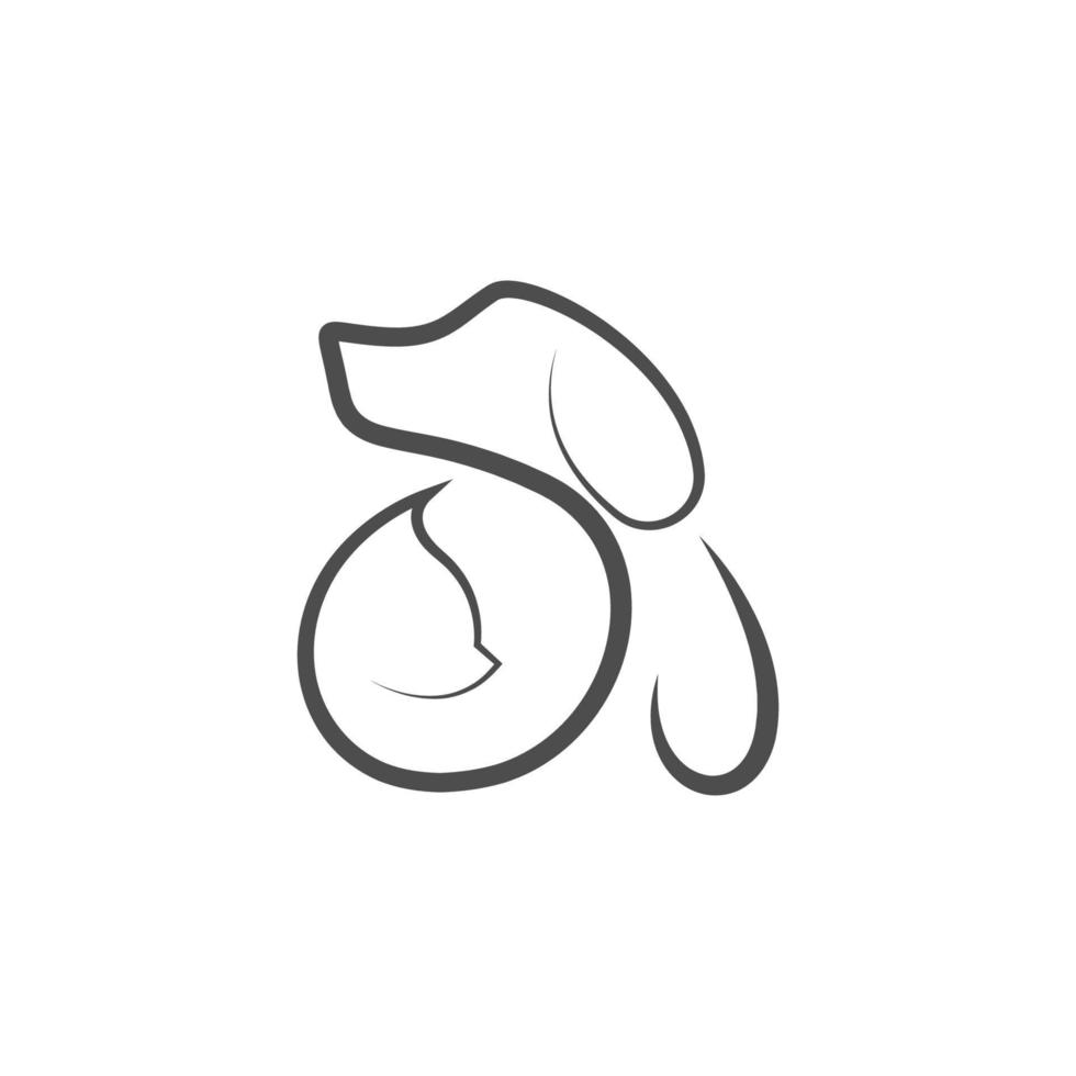 illustrazione dell'icona del logo del gatto vettore