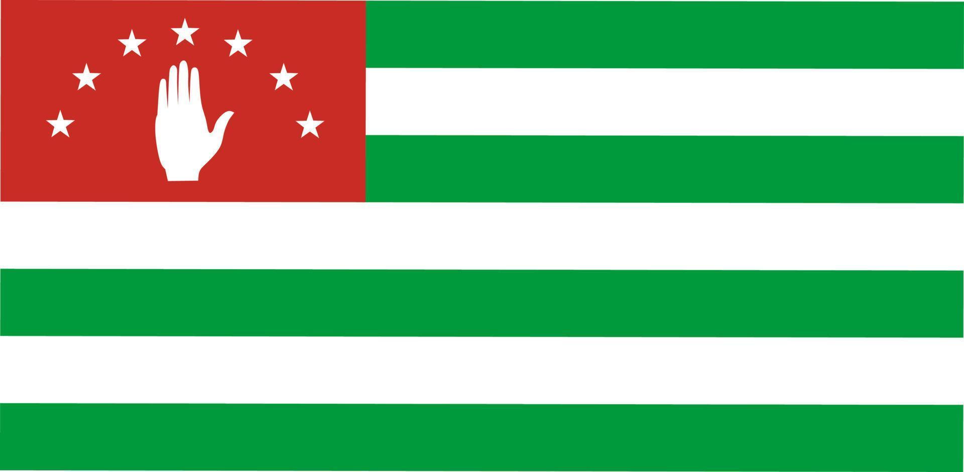 bandiera della repubblica di abkhazia vettore