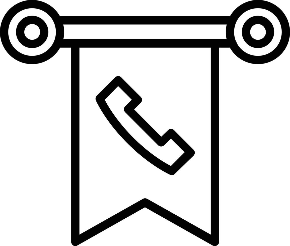 icona della linea del vettore di bandiera