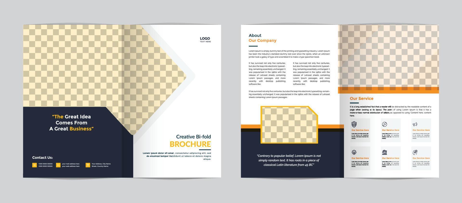 modello di layout per profilo aziendale, relazione annuale, brochure bi-fold, volantini, volantini, riviste, libri con design di copertina vettore