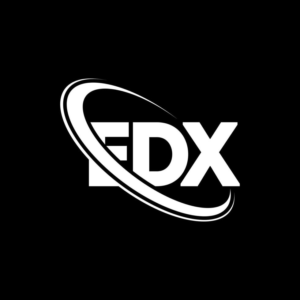 logo edx. lettera edx. design del logo della lettera edx. iniziali edx logo abbinate a cerchio e logo monogramma maiuscolo. tipografia edx per il marchio tecnologico, commerciale e immobiliare. vettore