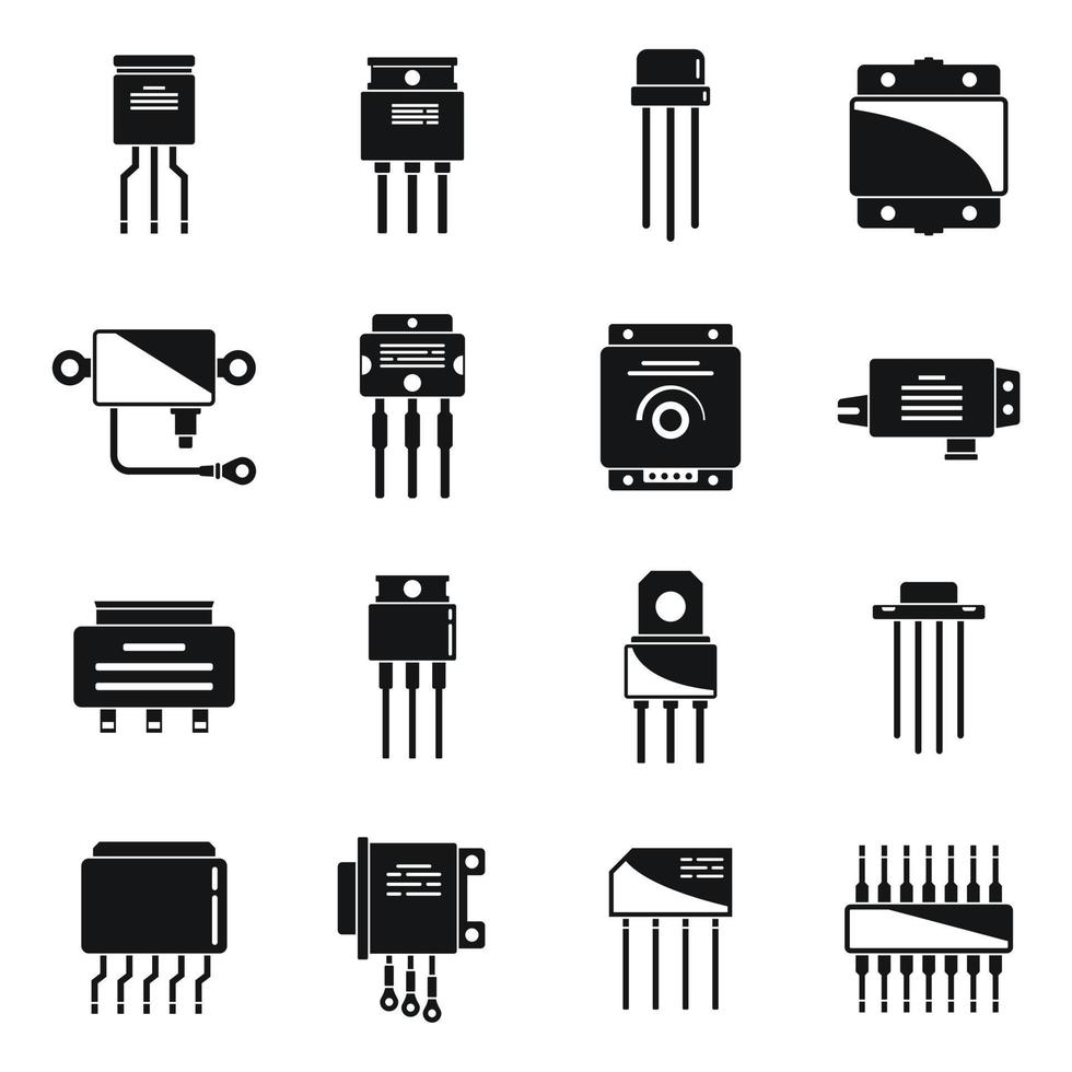 le icone del regolatore di tensione impostano un vettore semplice. batteria argon