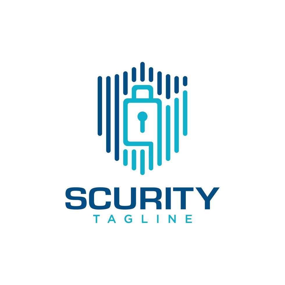 modello vettoriale del logo dello scudo di sicurezza
