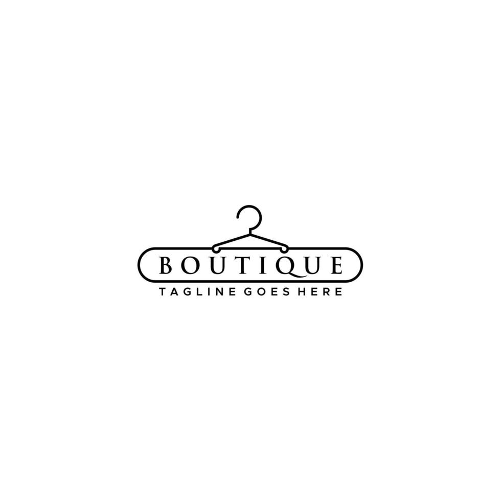 modello di progettazione segno logo boutique vettore
