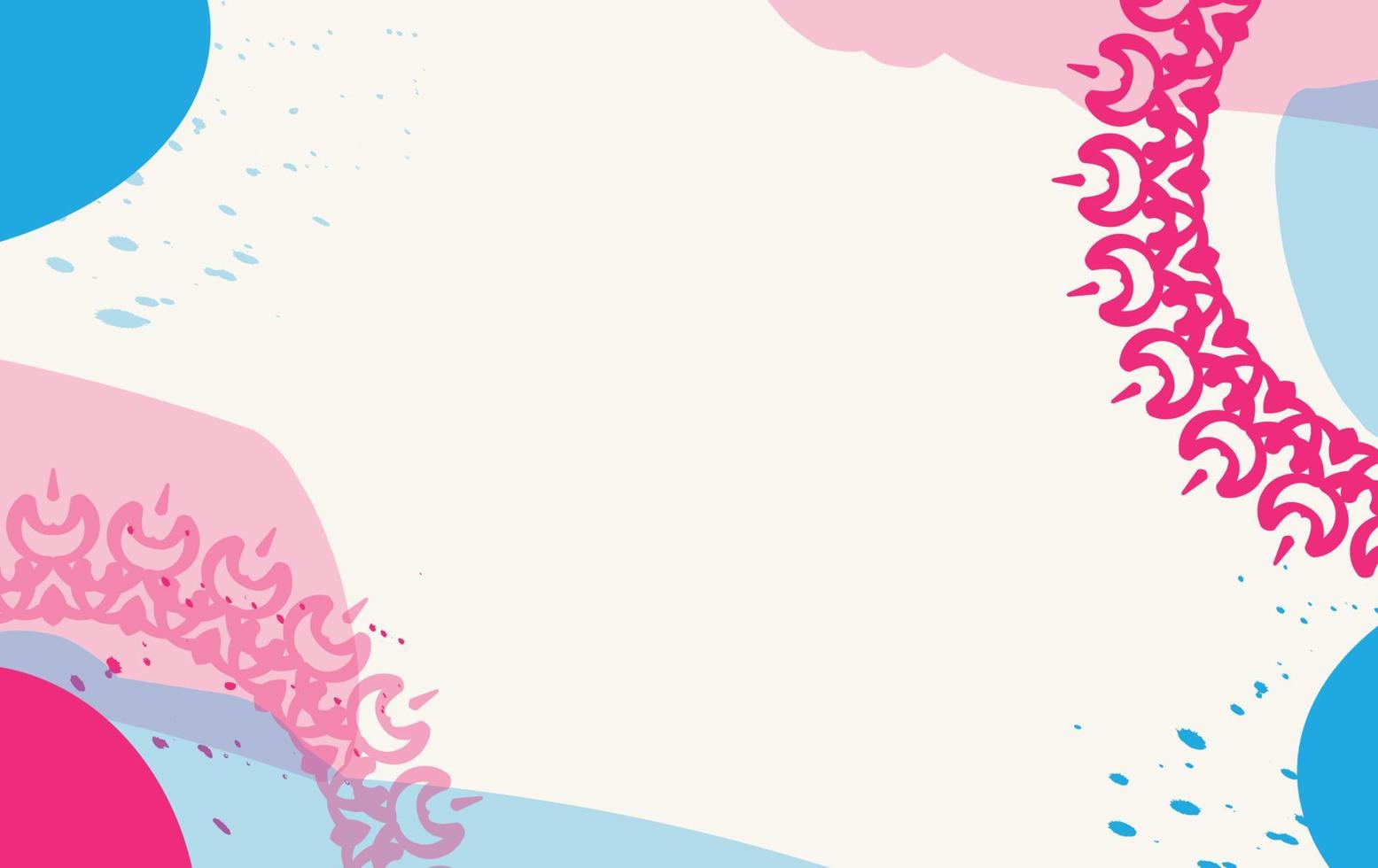 ornamento rotondo astratto con sfondo colorato pastello, design creativo per carta da parati pastello. vettore