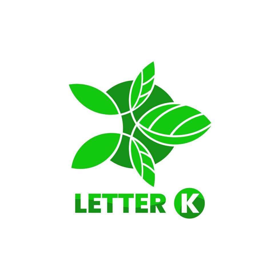 logo della lettera k, design unico e moderno ed elegante vettore