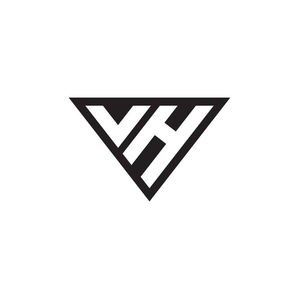 lettera iniziale vh o hv logo design concept. vettore