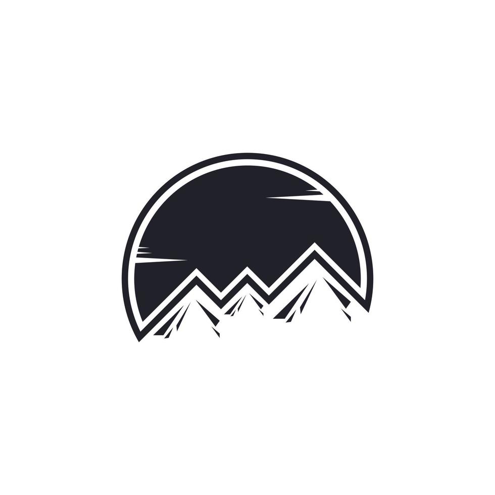 modello di progettazione del logo di vettore di montagna. logo della montagna.