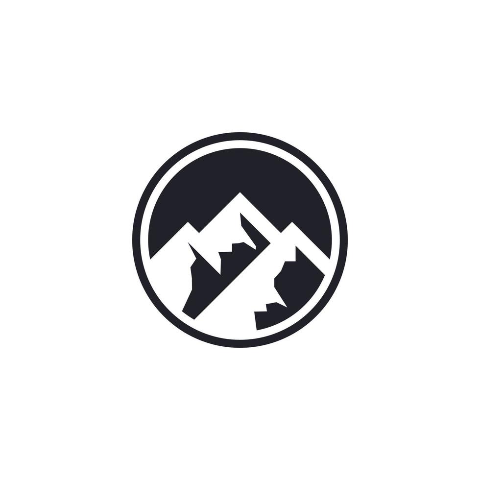 modello di progettazione del logo di vettore di montagna. logo della montagna.