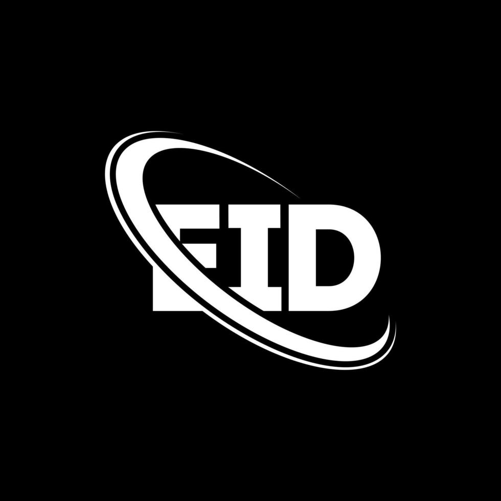 eid logo. eid lettera. design del logo della lettera eid. iniziali eid logo legate a cerchio e logo monogramma maiuscolo. tipografia eid per il marchio tecnologico, commerciale e immobiliare. vettore